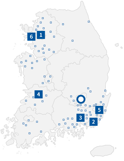 국내 영업소 지도